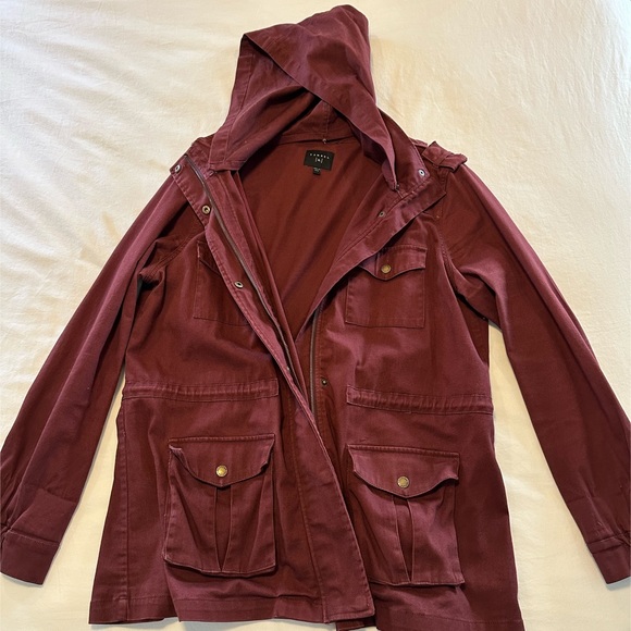 Adorable Spring/Fall Jacket - Maroon Color - Picture 2 of 9